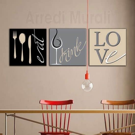 Printerland Quadro Moderno VIGNETO ALBA UVA Quadri moderni Cucina Ristorante PUB su tela da Parete XXL grande Stampa su tela canvas Sala Pranzo Decorazione Murale muro Arredo (50x70 cm, 10