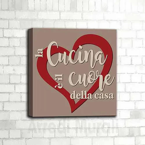 Tela Da Parete Per Cucina 'Chef Was Cute' – Poster Estetico Minimalista Con Cuore E Stelle, Rosso, Disponibile 30x40, 40x60, 60x90 Cm (Senza Cornice)