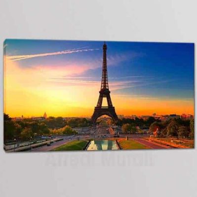 Quadro su tela Parigi con Torre Eiffel stampa su tela