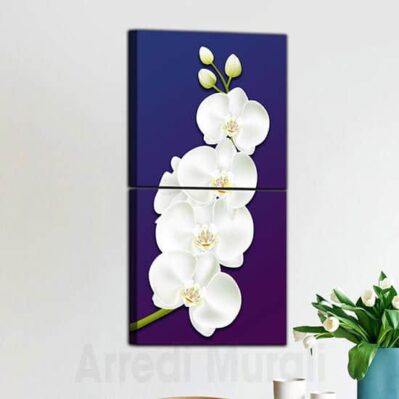 quadri moderni orchidea 2 quadri che compongono il bellissimo fiore