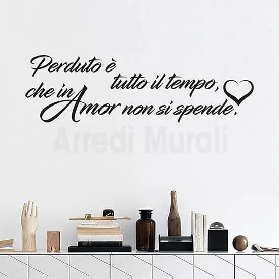 Adesivi murali ricetta dell'amore arredo