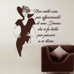 ADESIVI MURALI FRASE BELLEZZA ARREDO DESIGN