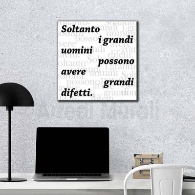 Quadro citazione sugli uomini