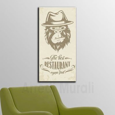 Quadro moderno ristorante cibo biologico