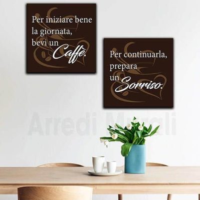 Quadri su tela per bar con scritte 2 tele