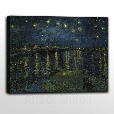 Quadri famosi Notte stellata sul Rodano di Van Gogh