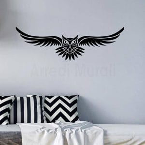 Adesivi da parete gufo tattoo decorazione murale