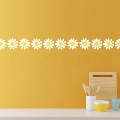 Adesivi murali fiori margherite decorazioni adesive da parete