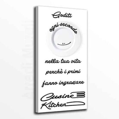 Quadro moderno con frase per cucina