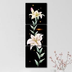 Quadri moderni con fiori e stampe su tela