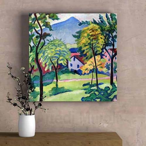 Tableau Toile Design – Macke Negozio Di Moda – Impression Sur Toile – Made In Italy