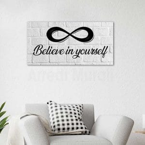 Quadro moderno believe in yourself, stampa su tela