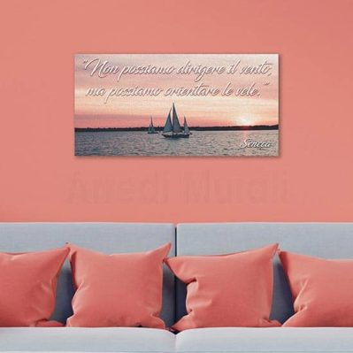 quadro su Tela con frase di Seneca
