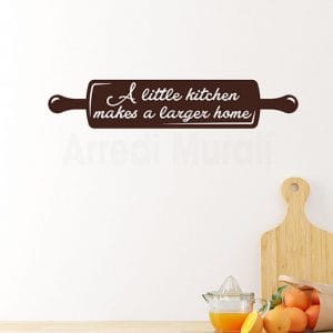 Adesivi da parete con frase per la cucina, decorazioni murali