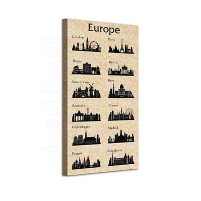 quadro su tela citta europee