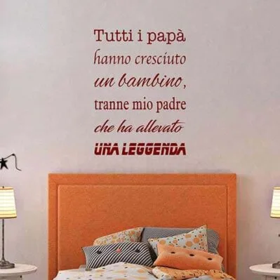Adesivo da parete rimovibile nero con citazione italiana, adatto per camera da letto o soggiorno per creare un'atmosfera romantica35x50cm