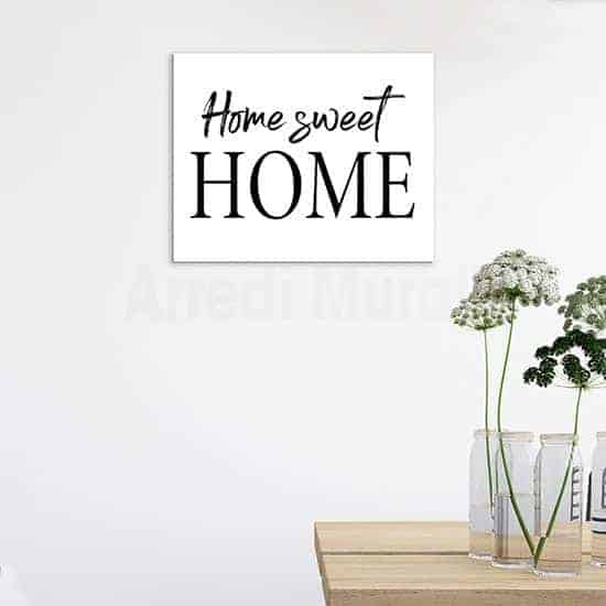 Stampa Su Tela Panther Print - Home Sweet Home, 30,5x30,5 Cm, Quadro Artistico Per Parete