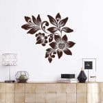 Hiseng Adesivi per Porte Murali Adesivo Rimovibile Stampa Pianta Fiore 3D in PVC, Impermeabile Murale Effetto Trompe L'Oeil Carta da Parati Decorazione per Soggiorno Cucina (77x200cm,Uccello Fiume