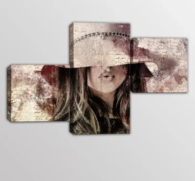 quadri moderni donna arte digitale stampata su tela