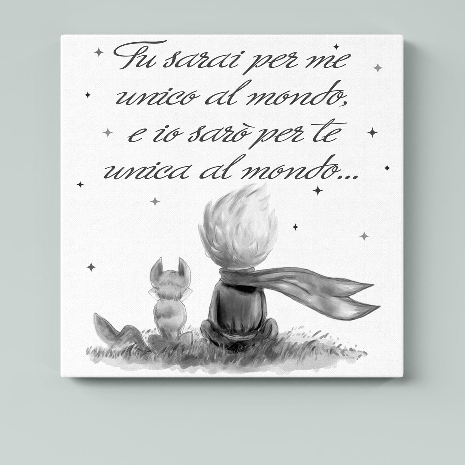Quadro Su Tela Con Frase Positiva 30x40cm: Stampa Artistica Motivazionale Per Aula, Scuola Materna O Soggiorno, Pronta Da Appendere