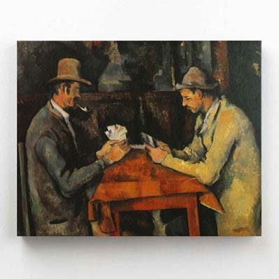 quadro famoso i giocatori di carte di Cézanne