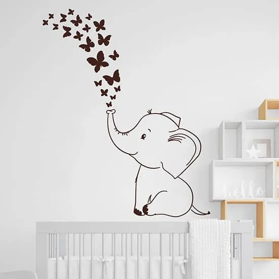 Adesivi Murali Farfalle E Fiori | Graz Design 0313 | Decorazione Cameretta Bambini
