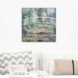 Quadro Ninfee di Monet riproduzione su tela
