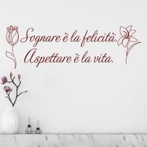 Frase adesiva personalizzata per arredare