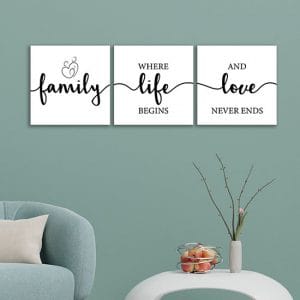 Set di 10 adesivi da parete, a forma di cornice portafoto di famiglia, per fai da te, con foglie d'acero e farfalle, decorazione da parete impermeabile, decorazioni per la casa