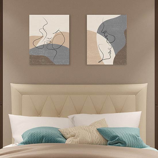 Quadri astratti per camera da letto, stampe su tela moderne