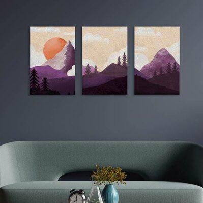 Quadri con paesaggi dipinti su tela canvas