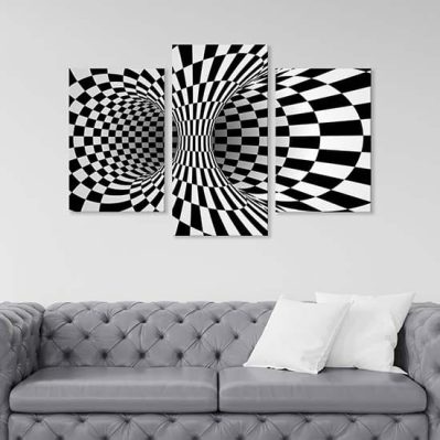 quadri astratti illusione ottica