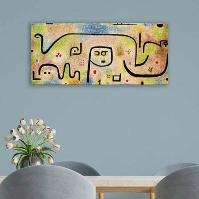 Quadro astratto Insula Dulcamara di Klee