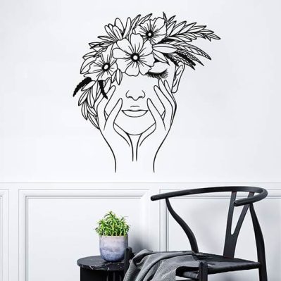 Disegno adesivo floreale