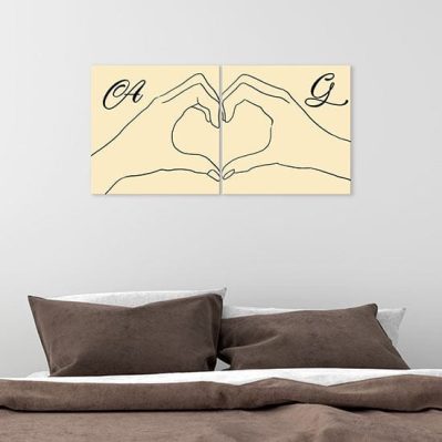 Quadri personalizzati stampati su tela per camera da letto