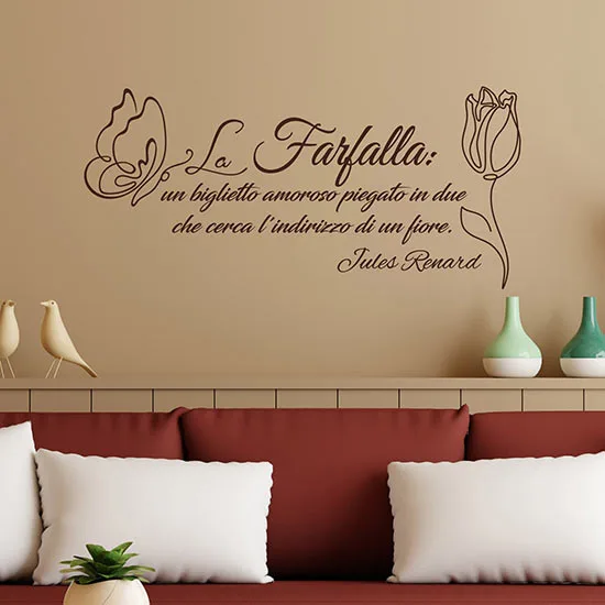 Adesivo Da Parete Indigos – 10 Farfalle 18x18 Cm – Verde Scuro – Pellicola Vinile Opaca Rimovibile