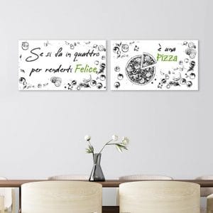 Quadri per pizzeria stampe su tela per arredare