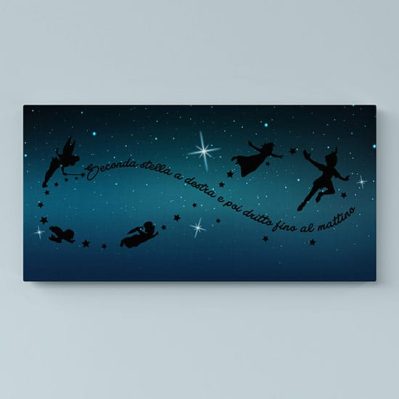 Quadro Peter Pan per bambini