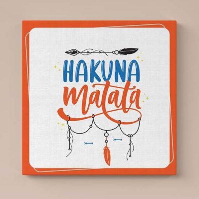 Quadro hakuna matata stampa su tela
