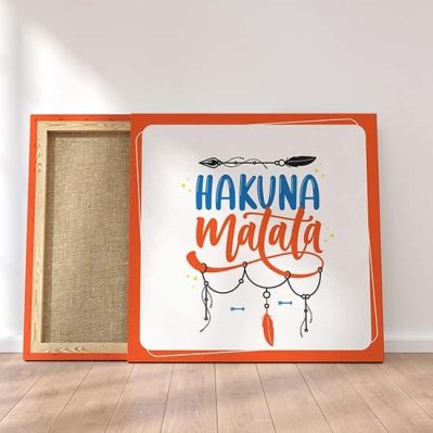 Quadro hakuna matata su tela