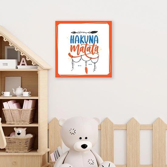 Quadro hakuna matata su tela per bambini