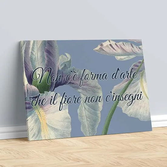 Stampa Su Tela Con Colibrì E Fiori – Quadro Motivazionale Con Citazione Di Riconoscenza Per Casa - 5