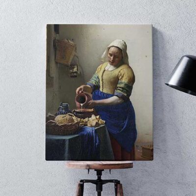 Quadro la lattaia di Vermeer su tela