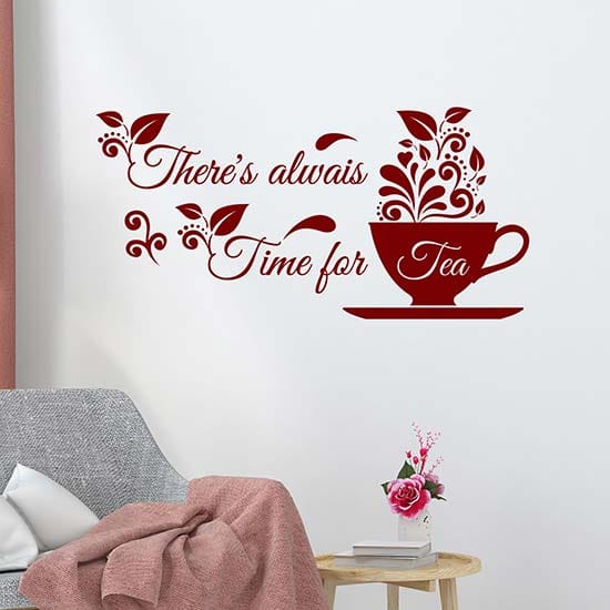 Scritte sui muri adesivi per bar sul tè