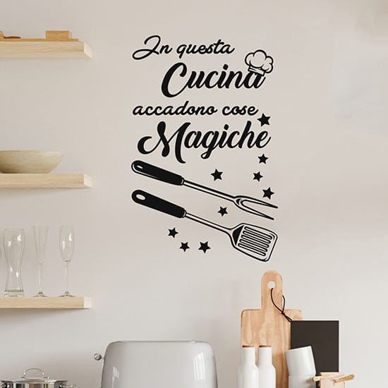 Adesivi da parete con scritte per cucina stickers