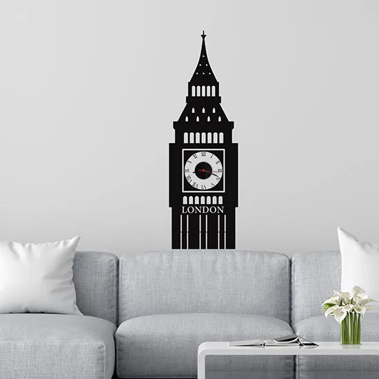 Orologio da Parete in Vetro Londra architettura grande ben 30x30cm