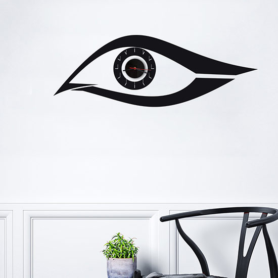 Orologio da parete con stickers occhio