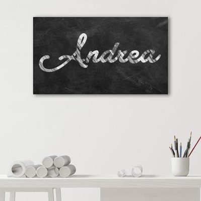 Quadro personalizzato stampato su tela con nome