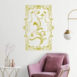 Adesivi murali art nouveau stickers floreali