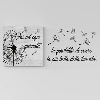 INDIGOS UG - Decalcomanie da muro - adesivi da parete - Murale - W176 - Mark Twain Citare Dare Ogni Giorno